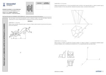 Examen de Dibujo Técnico II (PAU de 2015)