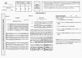 Examen de Análisis Musical (EBAU de 2025)