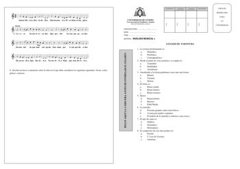 Examen de Análisis Musical (PAU de 2012)