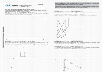 Examen de Dibujo Técnico II (ABAU de 2024)