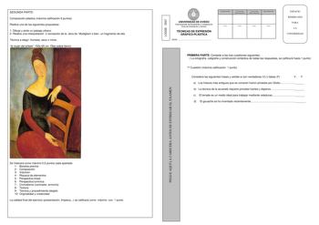 Examen de Técnicas de Expresión Gráfico Plástica (selectividad de 2007)