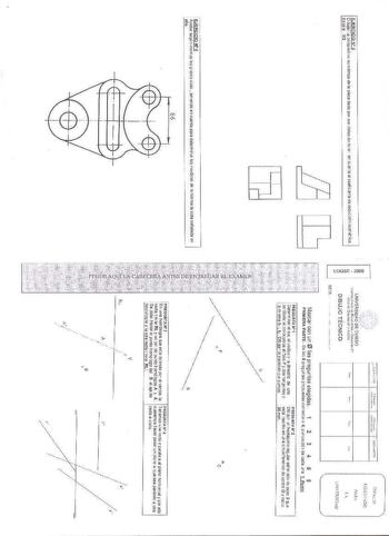 Examen de Dibujo Técnico II (selectividad de 2008)