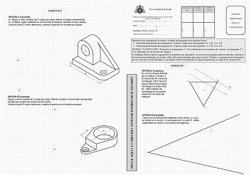 Examen de Dibujo Técnico II (EBAU de 2021)