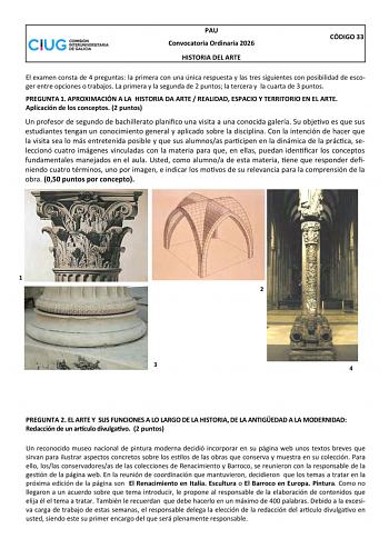 Historia del Arte – ABAU Galicia (2026)