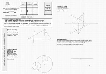 Examen de Dibujo Técnico II (EBAU de 2023)