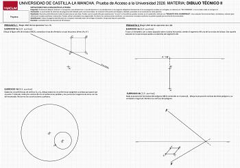 Dibujo Técnico II – EvAU Castilla-La Mancha (2026)