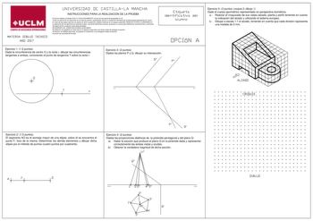 Examen de Dibujo Técnico II (EvAU de 2017)