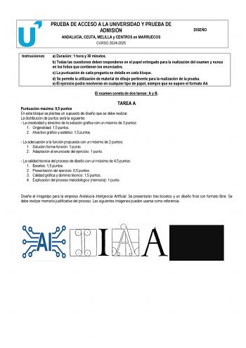 Examen de Diseño (PEvAU de 2025)
