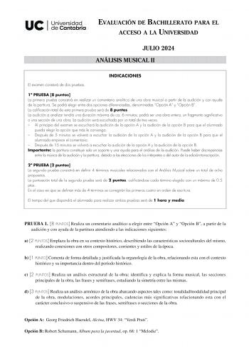Examen de Análisis Musical (EBAU de 2024)