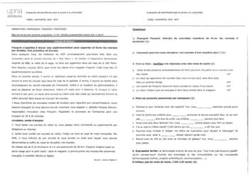 Examen de Francés (EvAU de 2019)