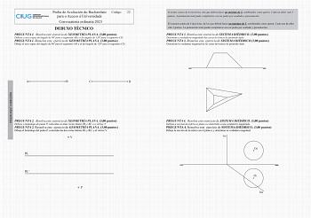 Examen de Dibujo Técnico II (ABAU de 2023)