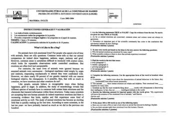 1 UNIVERSIDADES PÚBLICAS DE LA COMUNIDAD DE MADRID 1 PRUEBA DE ACCESO A ESTIJDIOS UNNERSITARIOS LOGSE I 1UNIVERSIDAD AUTONOMA 1 1 iUiMQU81d MATERIA INGLÉS Curso 20032004 Junio Septiembre Rl R2 QUESTIONS INSTRUCCIONES GENERALES Y VALORACIÓN 1 Lea todo el texto cuidadosamente 2 Lea atentamente todas las preguntas de la prueba 3 Proceda a responder en lengua inglesa a las preguntas en el papel de examen TIEMPO 1 hora y 30 minutos CALIFICACIÓN La puntuación máxima de la prueba es de 10 puntos Whats…