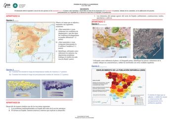 Examen de Geografía (selectividad de 2008)