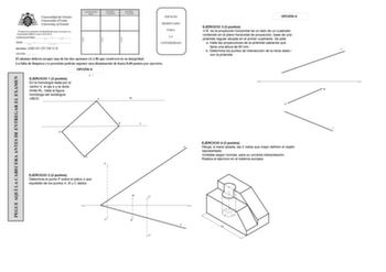 Examen de Dibujo Técnico II (EBAU de 2019)