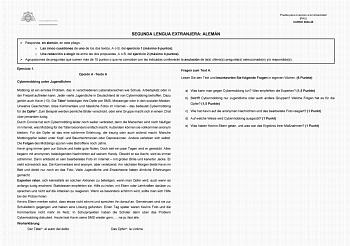 Examen de Alemán (EBAU de 2025)