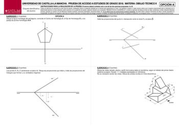 Examen de Dibujo Técnico II (EvAU de 2018)