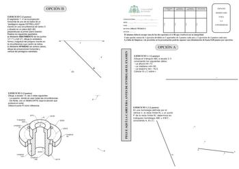 Examen de Dibujo Técnico II (PAU de 2016)