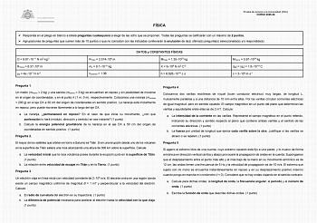 Física – EBAU Asturias (2026)