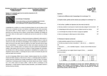 PRUEBAS DE ACCESO A LA UNIVERSIDAD UNIBERTSITATEAN SARTZEKO PROBAK EXAMEN DE FRANCÉS FRANTSESA AZTERKETA CURSO 20122013 20122013 IKASTURTEA Realir en el cuademillo J de las dos opciones propuestas A o B OPCION A A AUKERA    g1 4ir51  ri    4 wkJ  7   t  i 7110KCJiC Ll Le covoiturage et lautopartage Si vous vouez diminuer vos frais tout en protégeant lenvironnement le covoiturage et lautopartage sont 2 solutions possibles Voici la présentation de ces 2 systémes qui peuvent vous faciliter la vie …