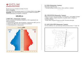 Examen de Geografía (PAU de 2010)