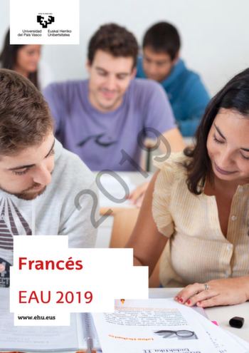 2019 Francés EAU 2019 wwwehueus UNIBERTSITATERA SARTZEKO EBALUAZIOA 2019ko UZTAILA EVALUACIÓN PARA EL ACCESO A LA UNIVERSIDAD JULIO 2019 FRANTSESA FRANCÉS Cet examen a deux options Tu dois repondre  lune de ces options Noublie pas de marquer le code sur chaque feuille de lexamen OPTION A LA GÉNÉRATION Z On connaissait la génération Y et leur connectivité  Voici maintenant la génération Z des jeunes nés aprs 1995  Ils sont au lycée sont étudiants et commencent  arriver dans le monde du travail P…