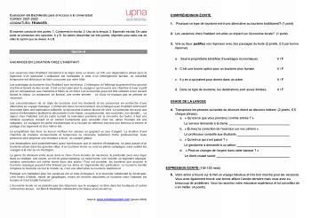Examen de Francés (EvAU de 2022)
