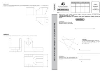 Examen de Dibujo Técnico II (selectividad de 2009)
