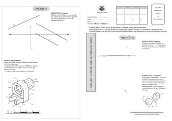 Examen de Dibujo Técnico II (PAU de 2014)