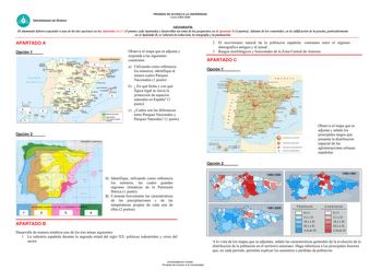 Examen de Geografía (selectividad de 2006)