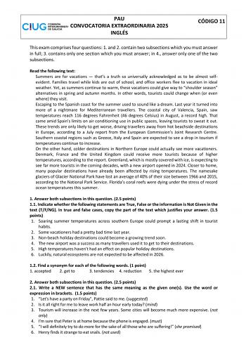 Examen de Inglés (ABAU de 2025)