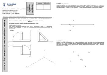 Examen de Dibujo Técnico II (EvAU de 2017)