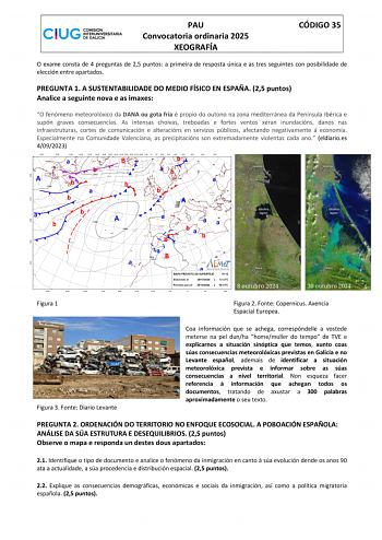 Examen de Geografía (ABAU de 2025)
