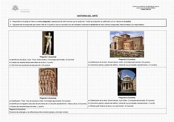 Examen de Historia del Arte (EBAU de 2024)