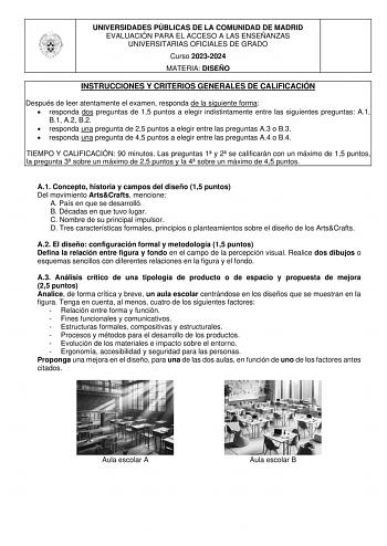 Examen de Diseño (EvAU de 2024)