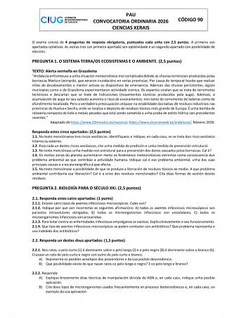 Ciencias Generales – ABAU Galicia (2026)