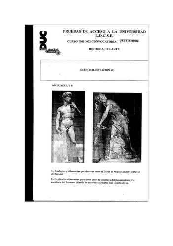 Examen de Historia del Arte (selectividad de 2002)