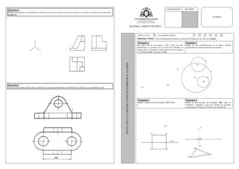 Examen de Dibujo Técnico II (selectividad de 2000)