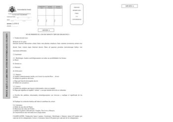 Examen de Latín II (EBAU de 2019)