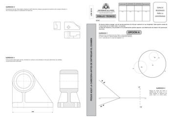 Examen de Dibujo Técnico II (PAU de 2010)