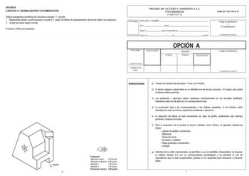 Examen de Dibujo Técnico II (PEvAU de 2018)