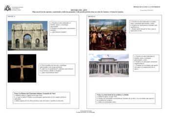 Examen de Historia del Arte (PAU de 2011)
