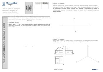 Examen de Dibujo Técnico II (PAU de 2014)