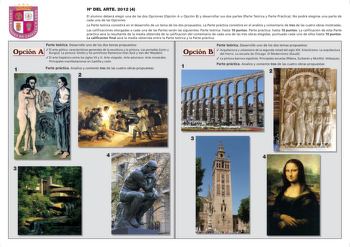 Examen de Historia del Arte (PAU de 2012)