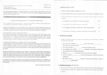 Examen de Francés (EvAU de 2021)