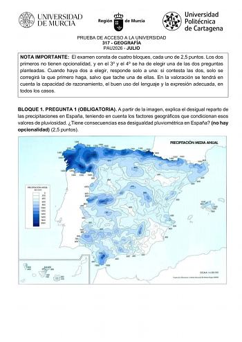 Geografía – EBAU Región de Murcia (2026)
