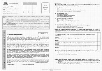 Examen de Alemán (EBAU de 2021)