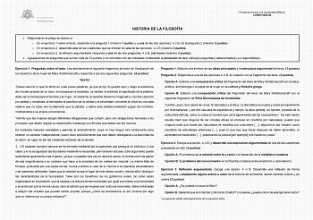 Historia de la Filosofía – EBAU Asturias (2026)