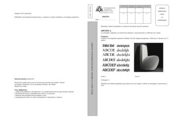 Examen de Diseño (PAU de 2011)