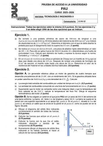 Tecnología e Ingeniería – EBAU Islas Canarias (2026)