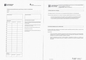 Examen de Dibujo Técnico II (EBAU de 2021)